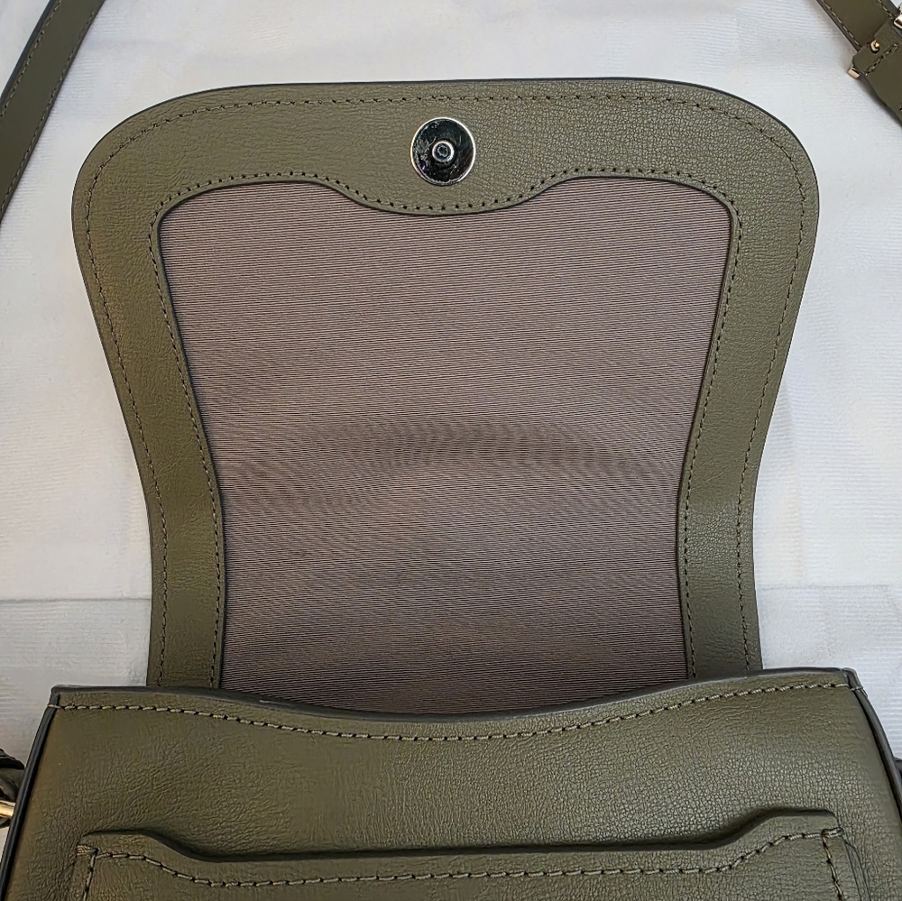 GC Marc Jacobs New York Mini Rider Olive Crossbody Bag - Picture 8 of 16